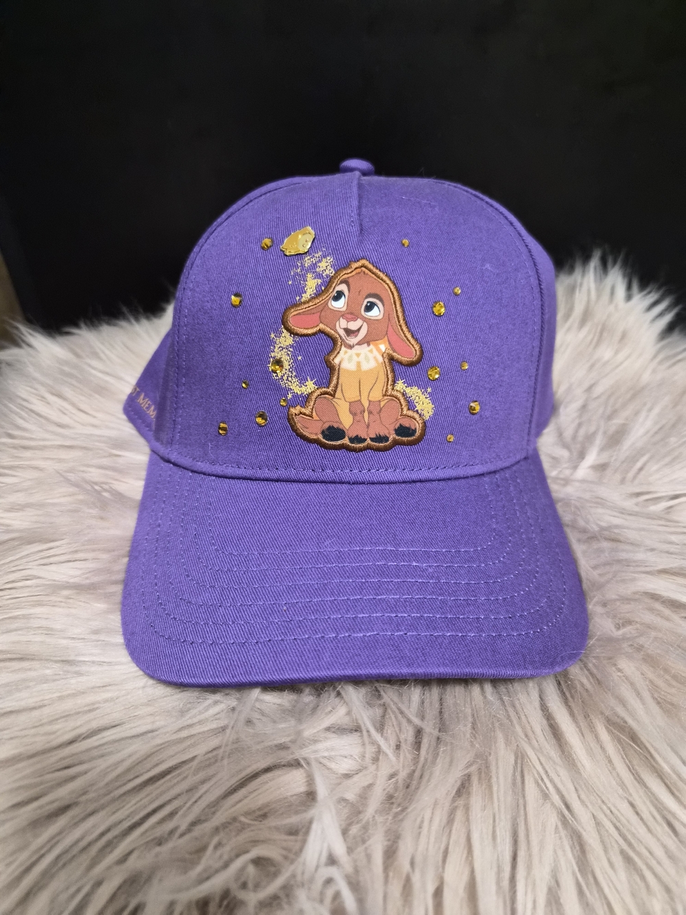Disney Purple Wish Baseball Cap with Gold Accents
